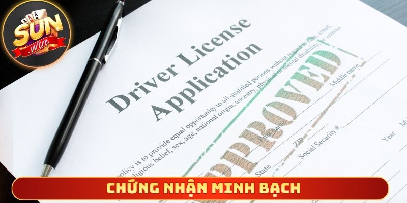 Chứng nhận minh bạch đảm bảo sự tin tưởng cao