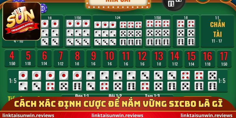 Cách xác định cược để nắm vững Sicbo là gì
